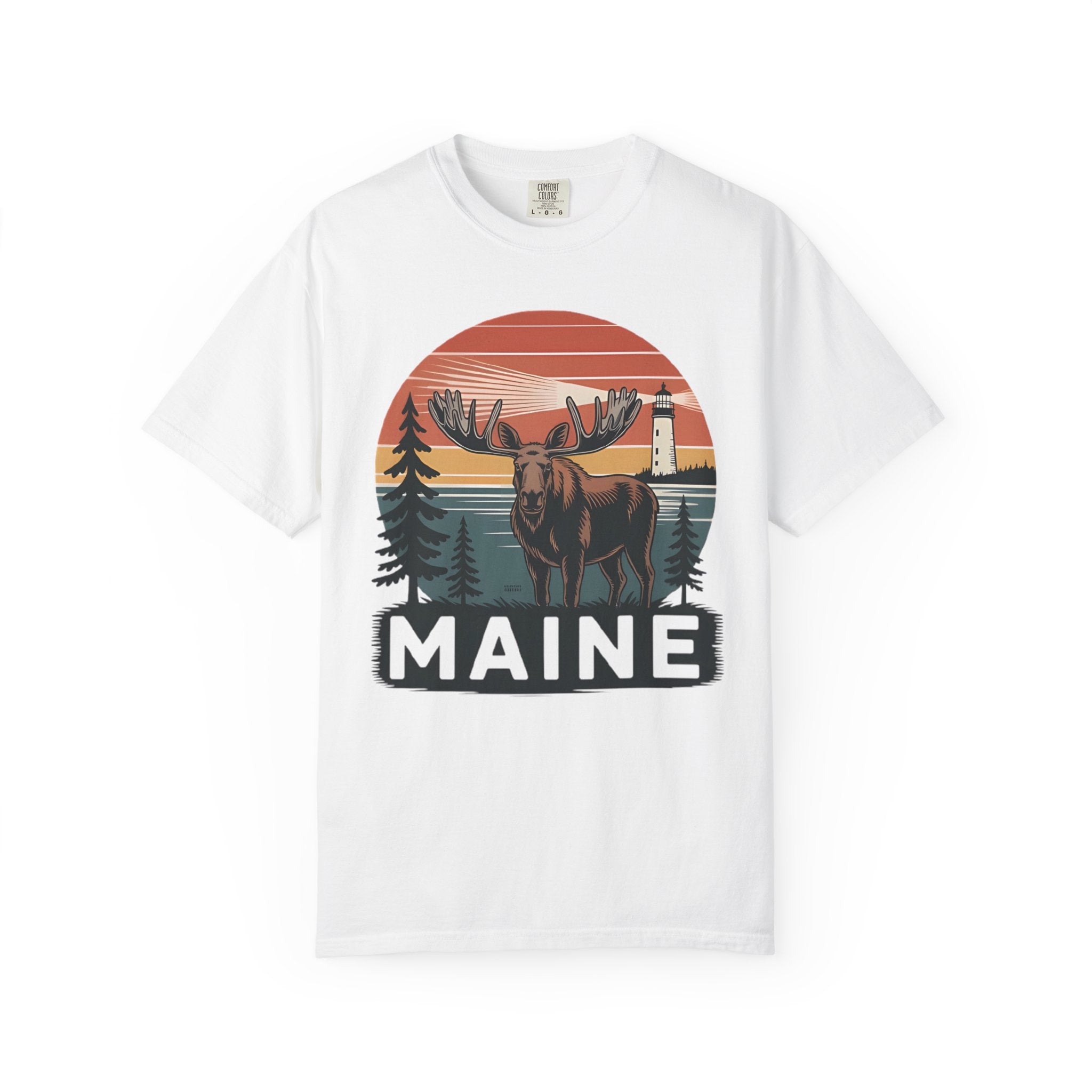 Maine Moose Badge Tee