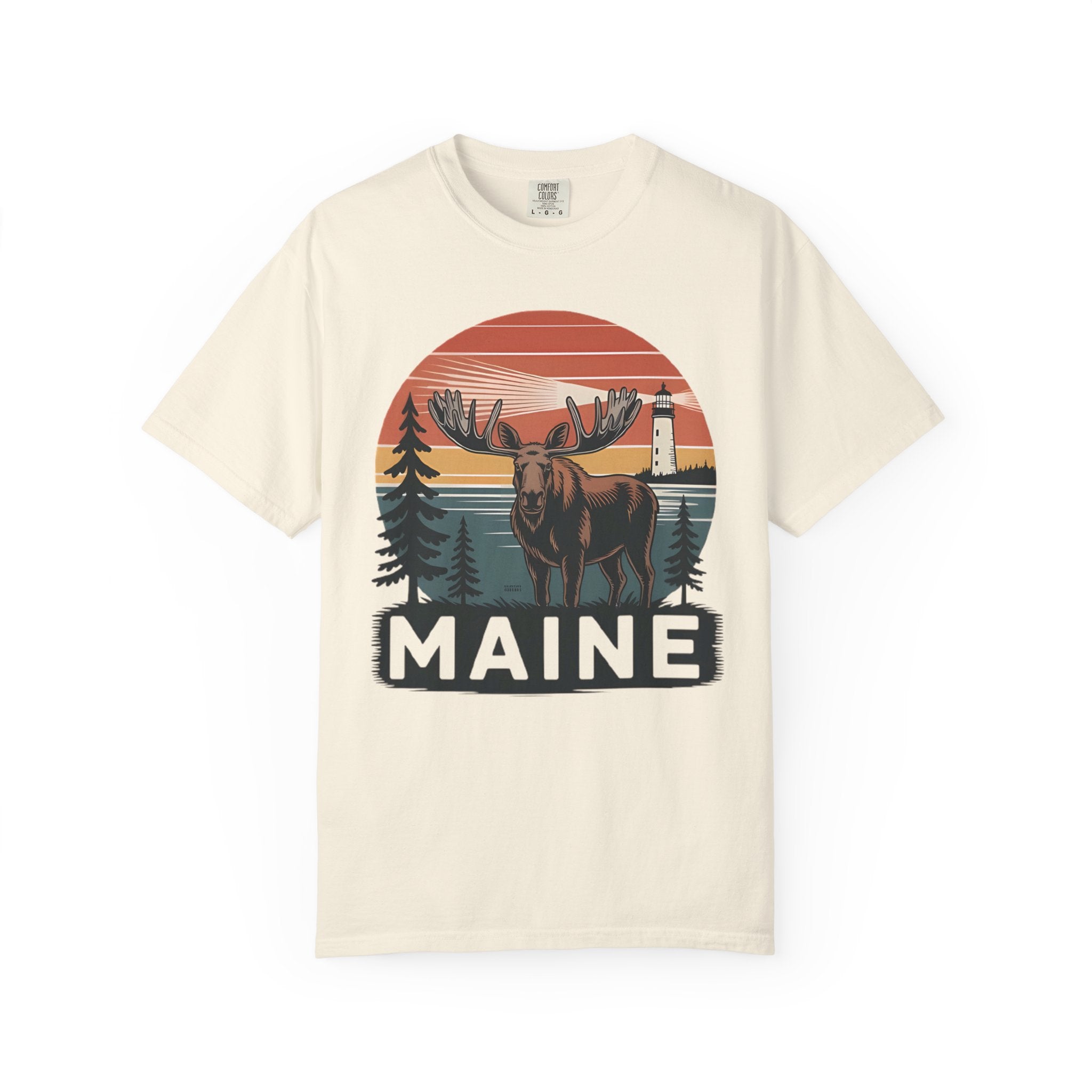 Maine Moose Badge Tee